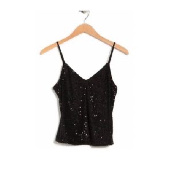 Rami Brook Julienne Sequin Top Designer NWT Black 4 - Picture 2 of 3
